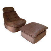70' fireside chair and ottoman