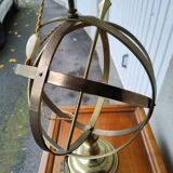 Lampe de table Sphère Armillaire Des Années 60 En Laiton