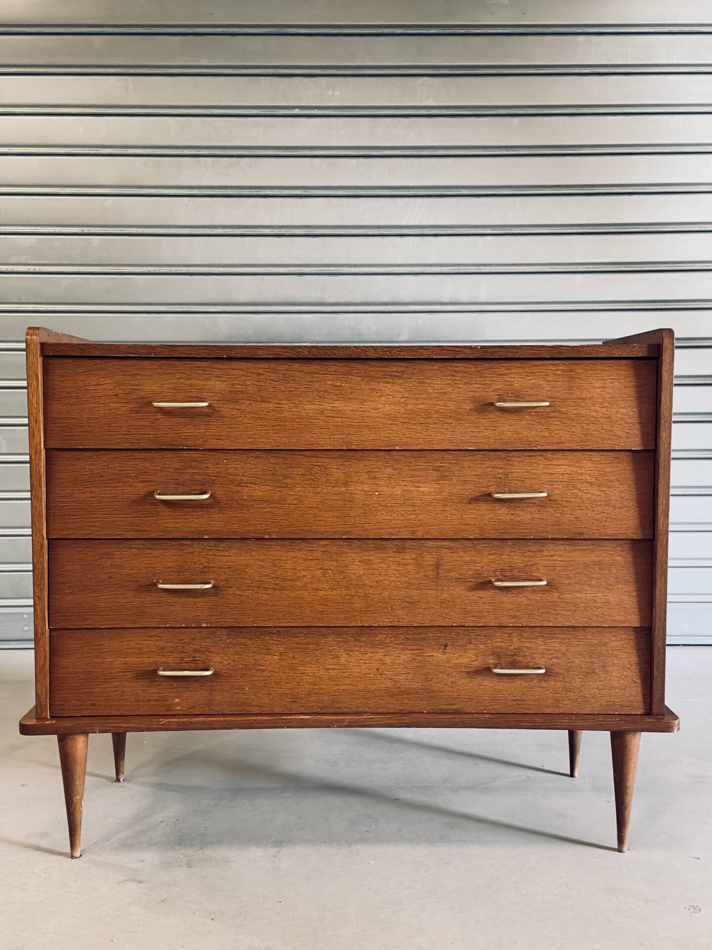 Vintage Scandinavian chest of drawers with 4 drawers