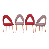 Mid-Century Chairs in Beech, Czech, 1950s, Set of 4
