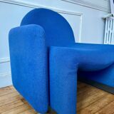 Vintage 70s wool fireside chair