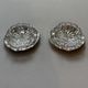 Crystal and silver-plated salt and pepper shakers