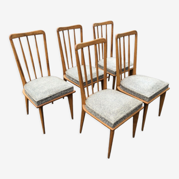 5 chaises Charles Ramos