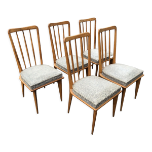 5 chaises Charles Ramos