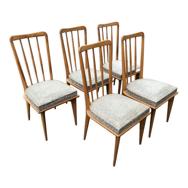 5 chaises Charles Ramos