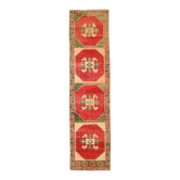 Tapis persan vintage rouge rubis 3 x 12, 92 x 371 cm SK20380