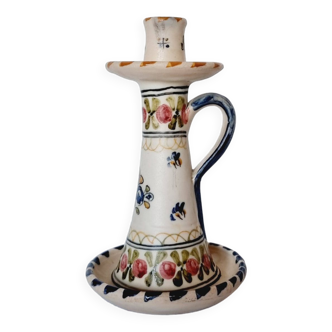 Hand painted Talavera ceramic candle holder