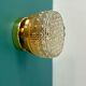 Vintage glass moulded globe wall/ceiling light.