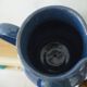 Ceramic pitcher – blue enamel signed J. Normand handmade