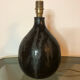 Vintage black ceramic lamp