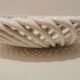 Vintage fruit dish ceramic braided 60s