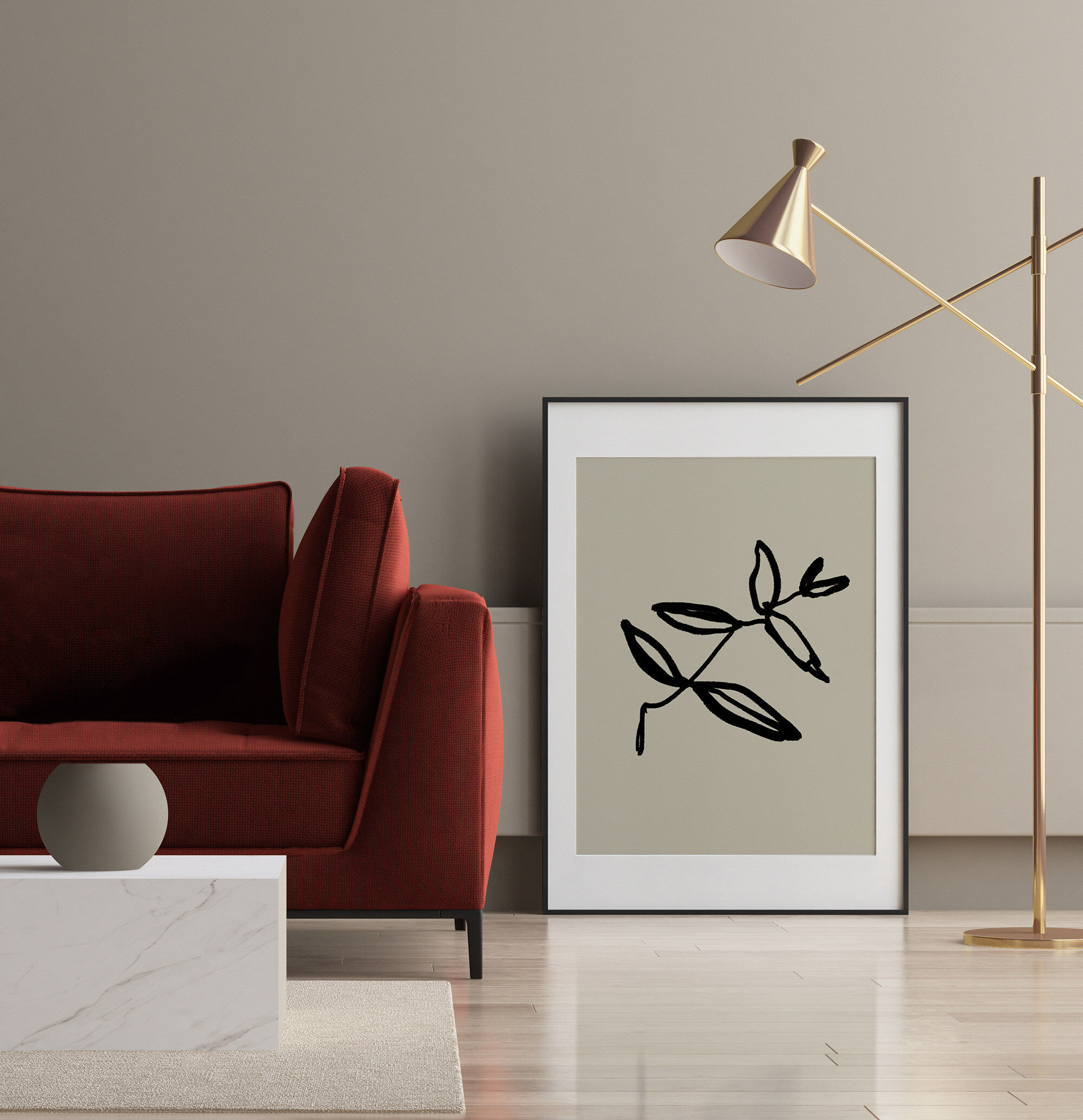 Botanical illustration giclee print, 50x70