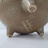 Vintage picnic vase la Poterie Périgordine in stoneware 1960