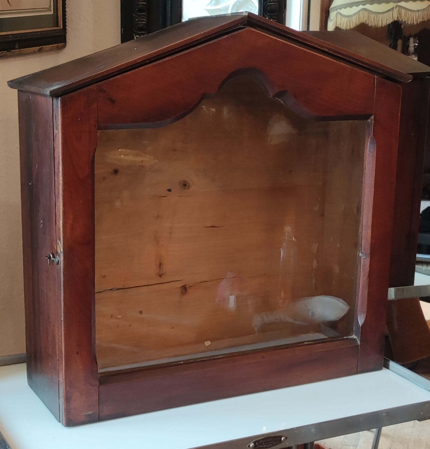 Old wall display case