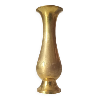 Vintage vase in gilded brass