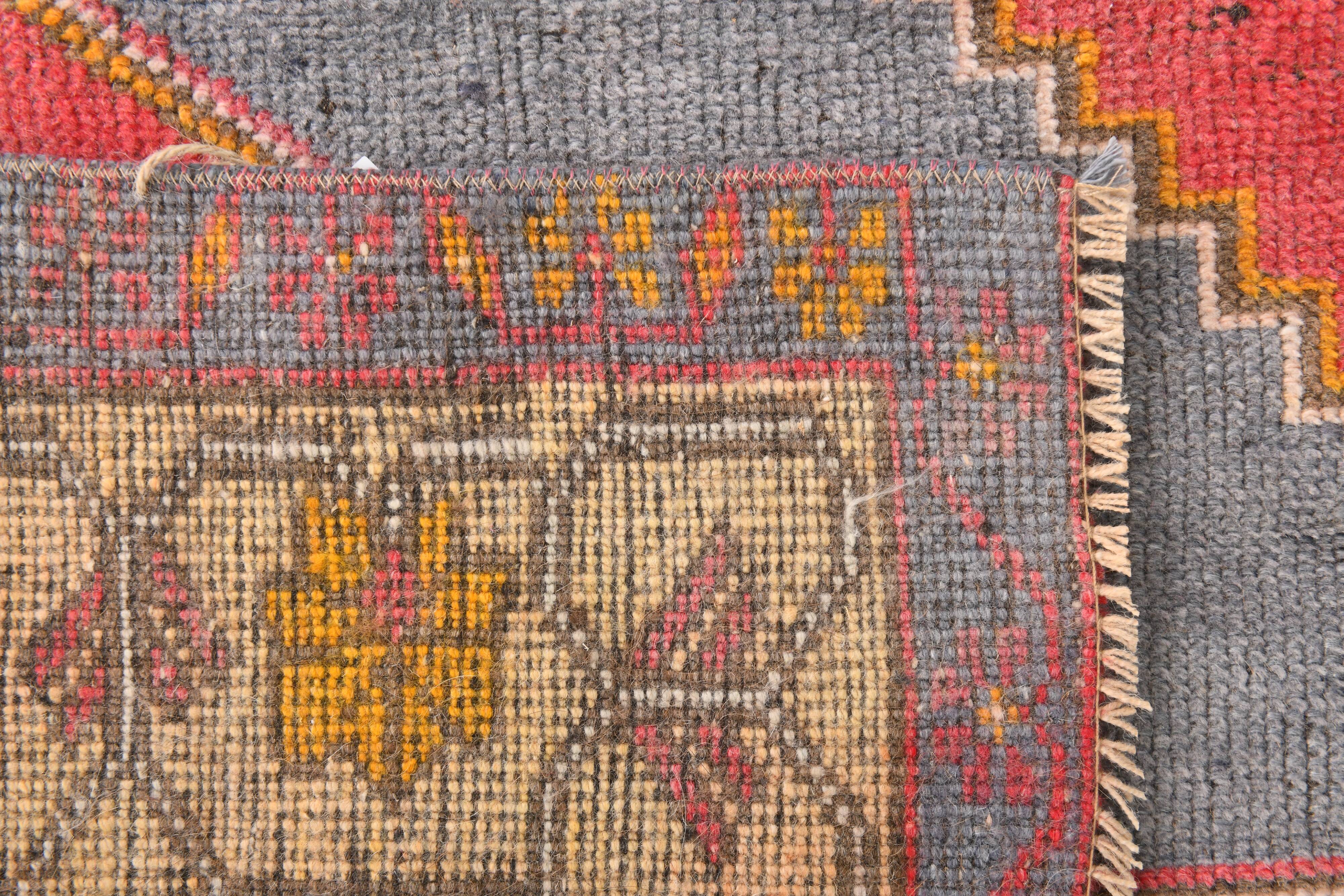 5x8 Turkish Vintage Red & Cream Bedroom Rug, 144x245Cm