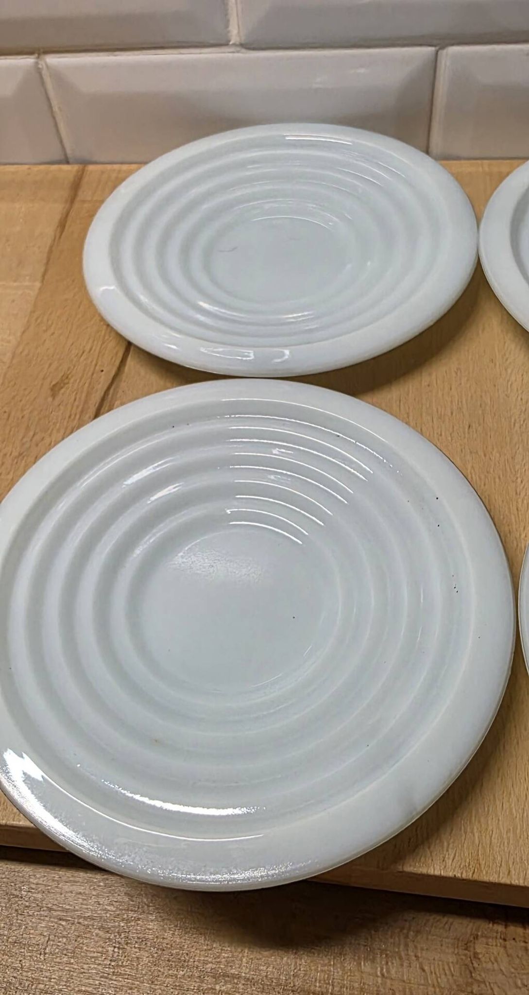 Service à café en opaline de style Art déco, années 50