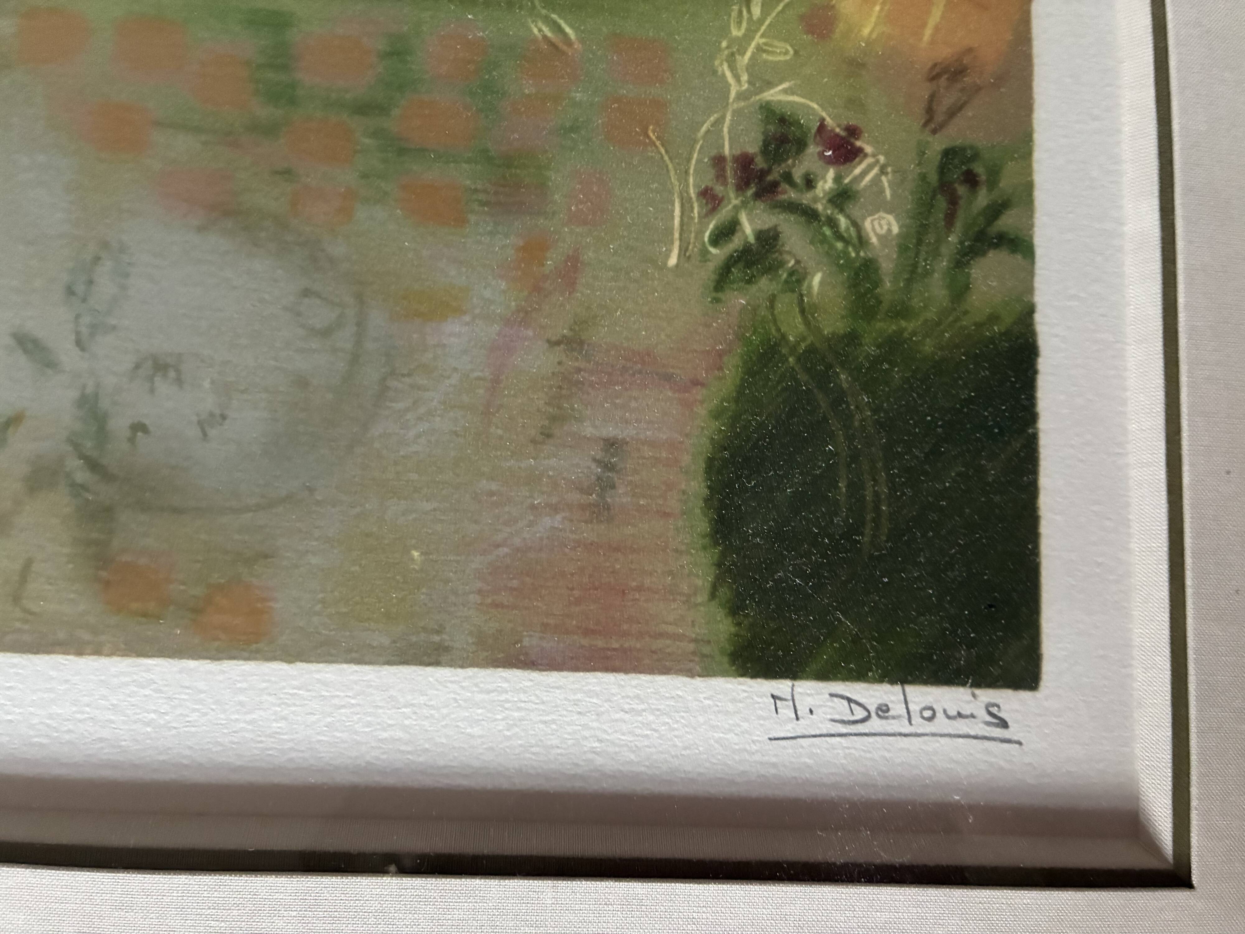 Numbered lithograph 161/275 Delouis Nancy