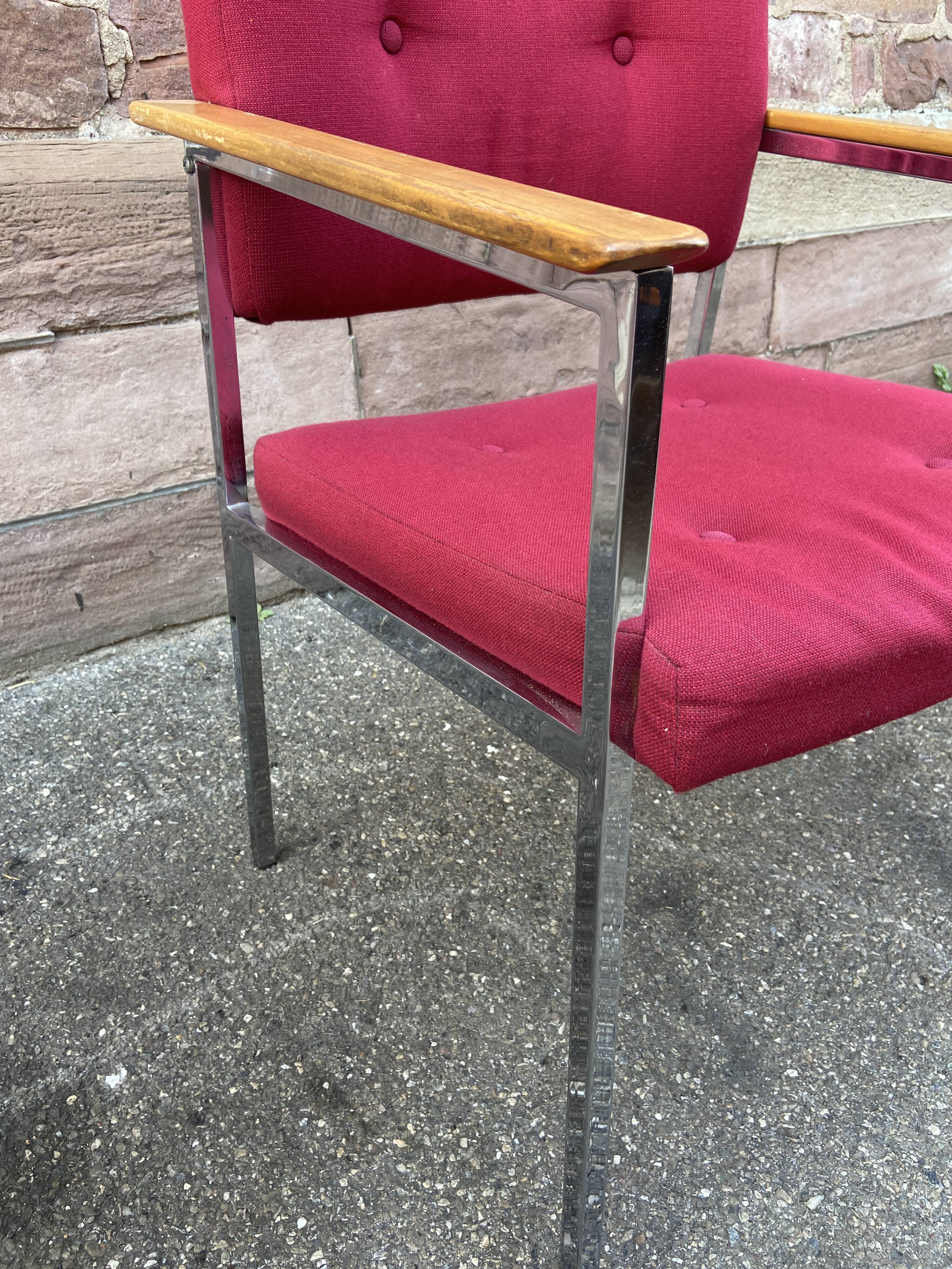 Pair of armchairs design Polsterstühle Röder & Söhne Frankfurt