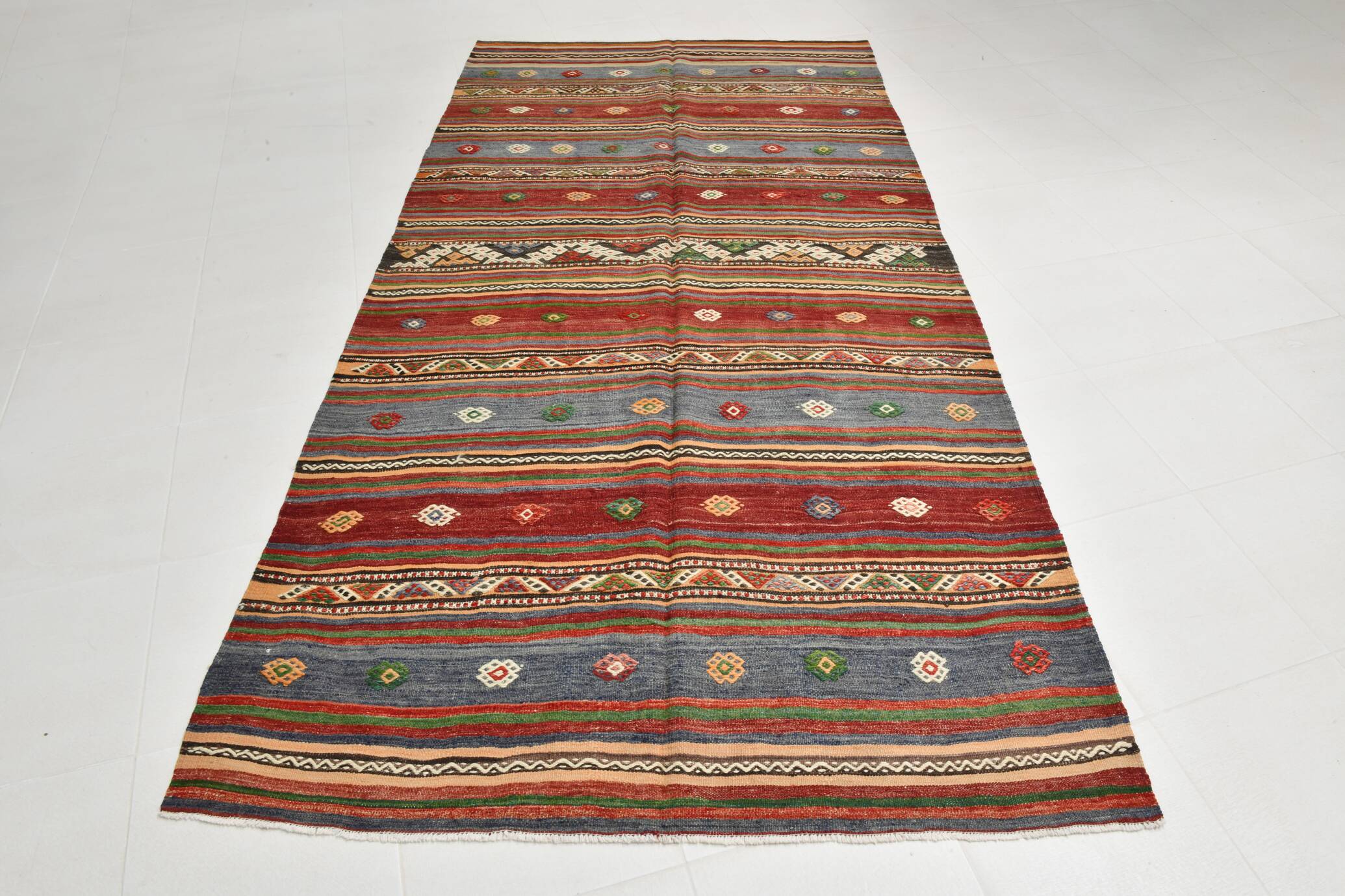 Tapis Oushak 6x10, tapis kilim antique, tapis de salon, 169x300