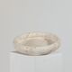 Vintage mid century handmade italian travertine stone bowl