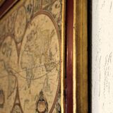 Vintage planisphere frame reproduction 17th century