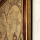 Vintage planisphere frame reproduction 17th century