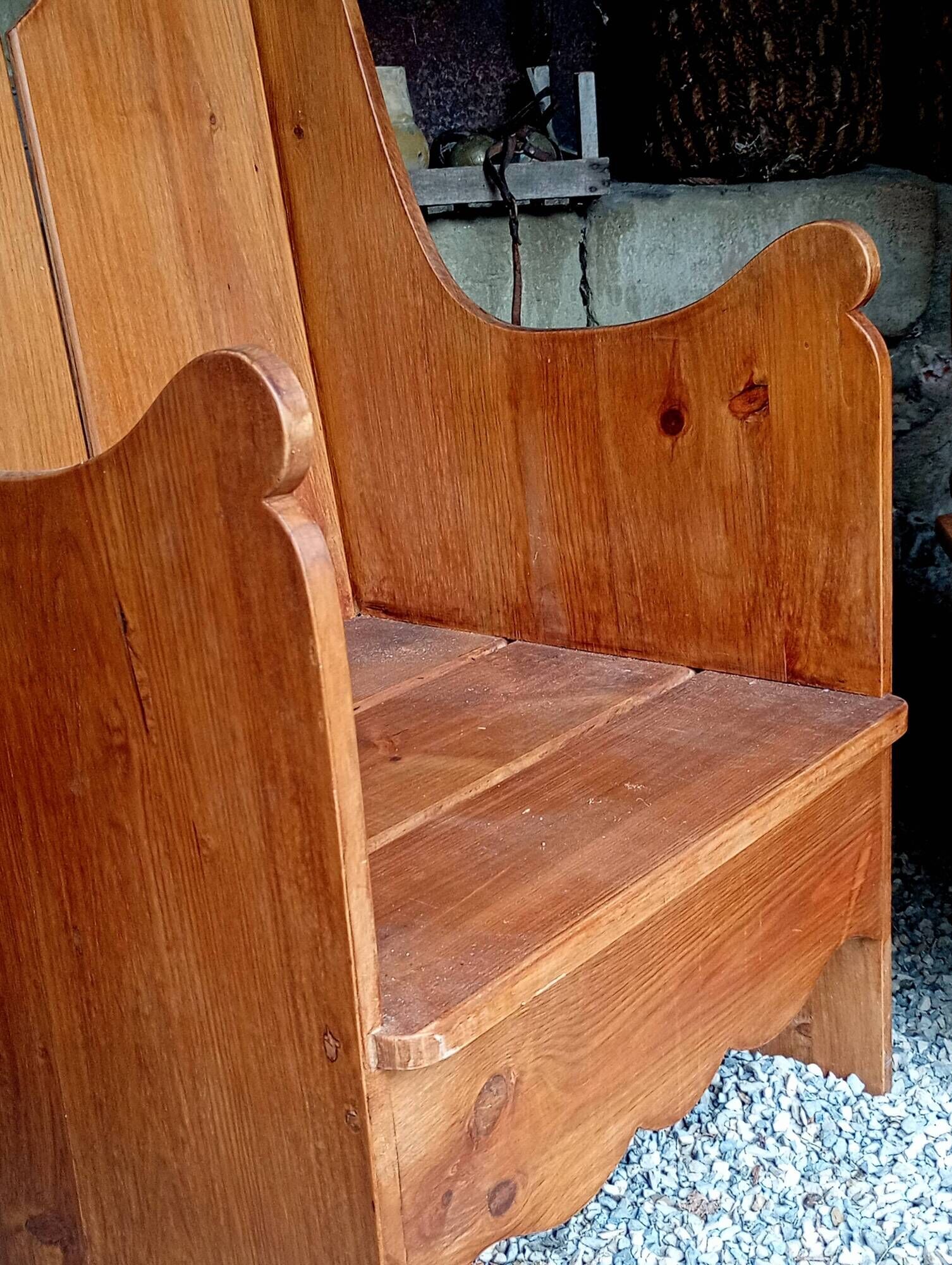 Pair of rustic armchairs