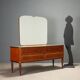 Vintage mahogany veneer chest of drawers design 1950s-1960s