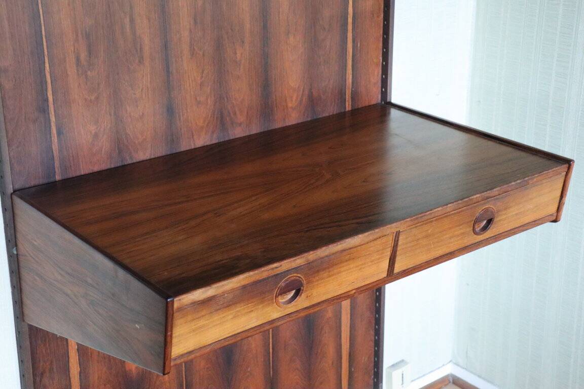 Danish wall unit by Thygesen and Sorensen in rosewood, 1960