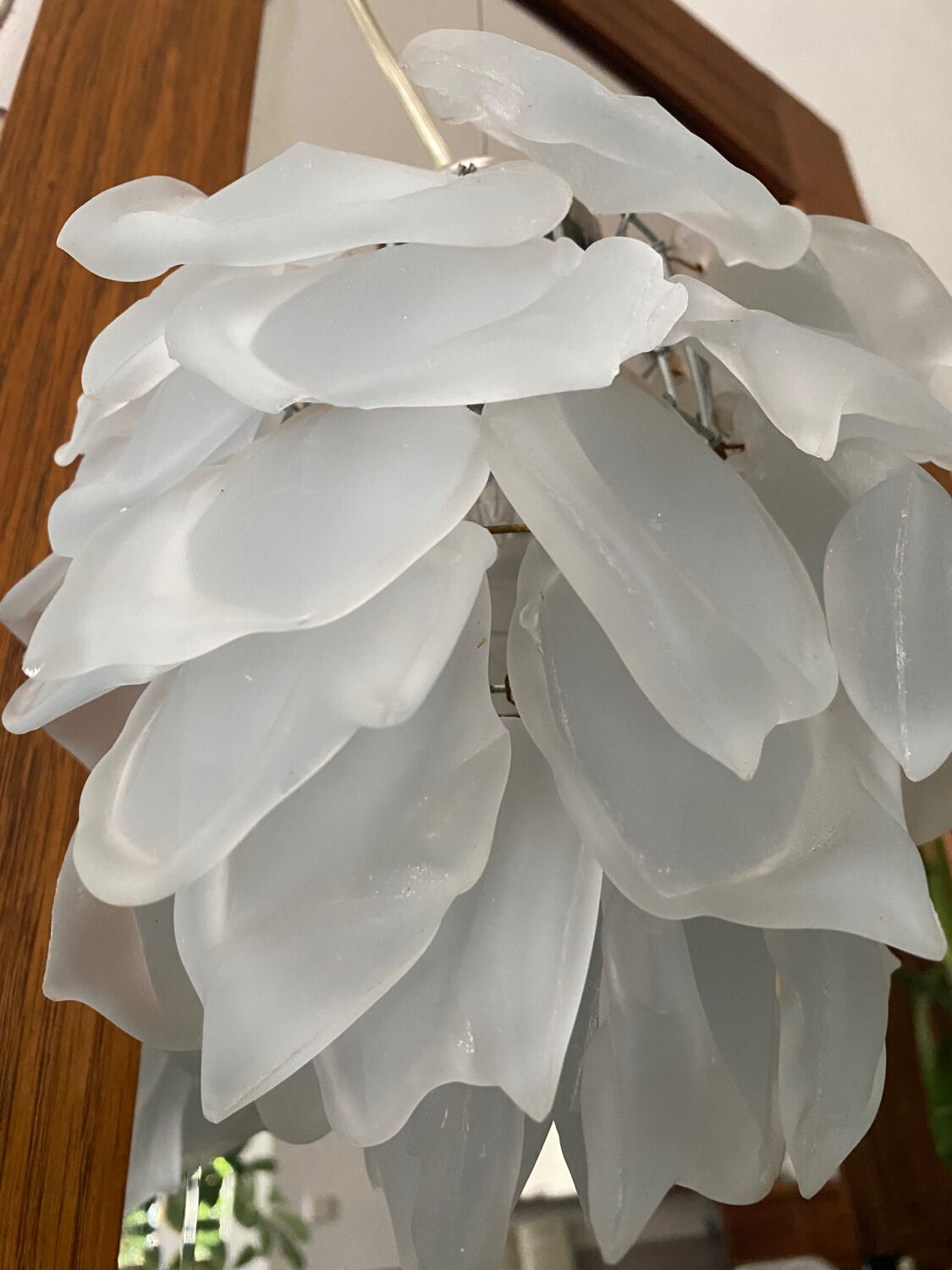 Vintage flower glass pendant chandelier