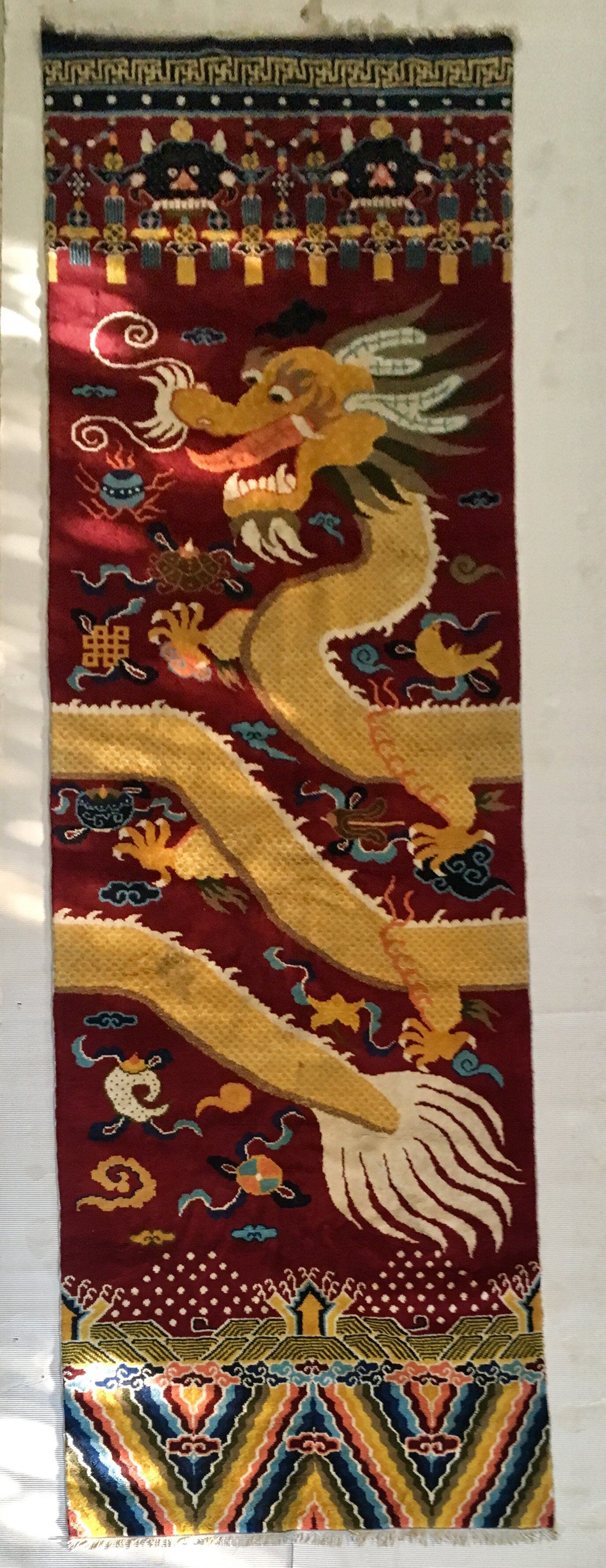 Tapis chinois Ningxia XXe siècle 148x490cm