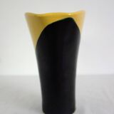Two-tone Elchinger ceramic vase from the 1960s