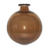 Smoked glass vase Plus Norway glass