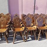 Set of 48 mountain chairs 1950