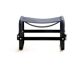 Blue Wanderlust footrest pair with black steel.
