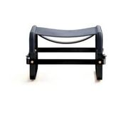 Blue Wanderlust footrest pair with black steel.