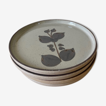 Set of 4 vintage Arnon stoneware plates
