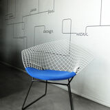 Fauteuil Diamond chair Knoll 421 par Harry Bertoia