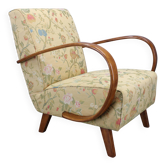 Fauteuil Jindrich Halabala rénové des années 1950, Tchécoslovaquie