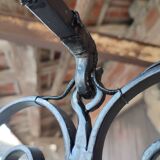 Chandelier art nouveau wrought iron