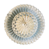 Round ceiling light in chiseled glass