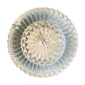 Plafonnier rond en verre ciselé