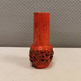 The most beautiful little vase in red lava glaze.