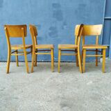Series of 4 thonet bistro chairs
