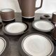 Vintage River Dolphin coffee service – Matte stoneware