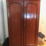 ARMOIRE ANGLAISE 19° NOYER DOUBLE PORTES