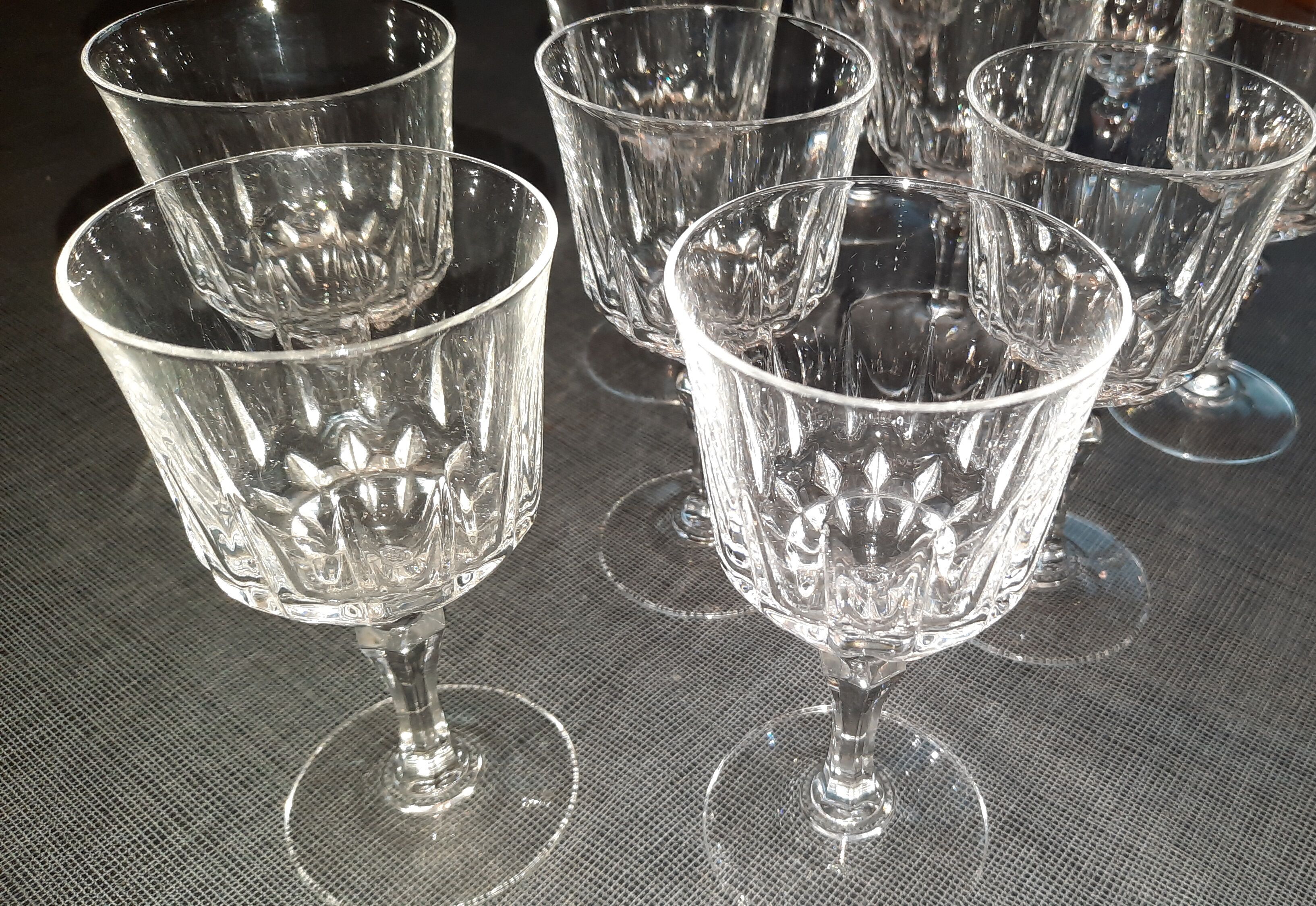 Cristal D'Arques 10 wine glasses model St Germain