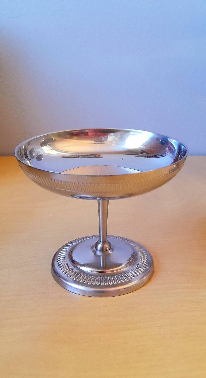 Coupes à glaces ou desserts en inox 1970