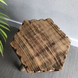 Wooden tripod bottom stool